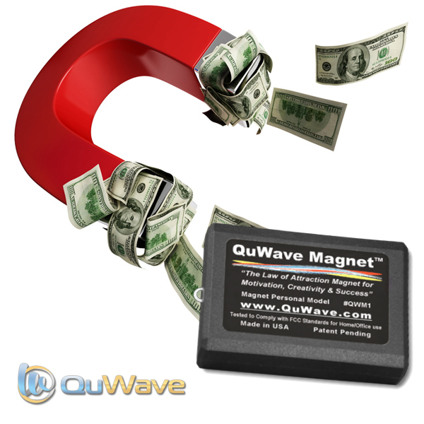 QuWave Law of Attraction Magnet QWM1B – Improves Success Happiness Wealth Health