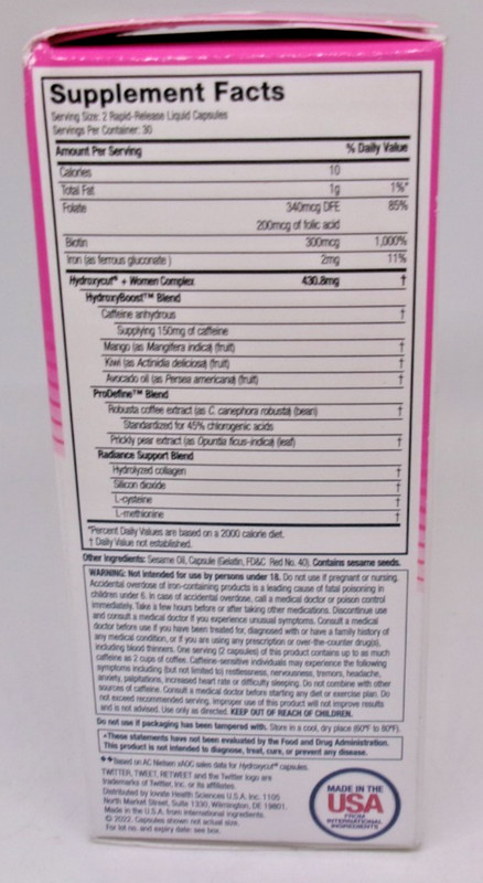 HydroxyCut Weight Loss + WOMEN 60 liquid capsules Exp 10/2026 gallery