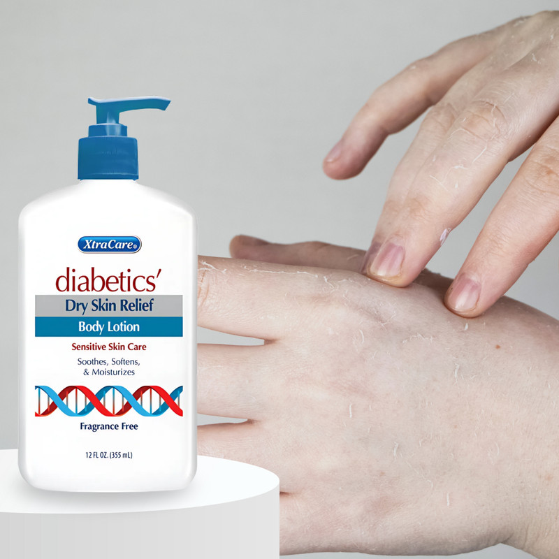 XtraCare Diabetics Dry Skin Body Lotion, Fragance Free - 12 fl oz (3-Pack) gallery