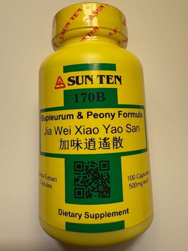 Sun Ten 170B – Bupleurum & Peony Formula (Jia Wei Xiao Yao San) 100 Capsules