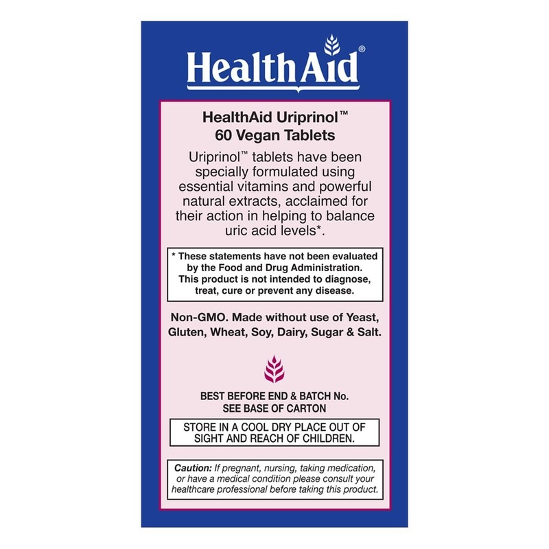 HealthAid Uriprinol® 60 Tablets – Twice‑Daily Antioxidant Uric Acid Cleanse w... gallery