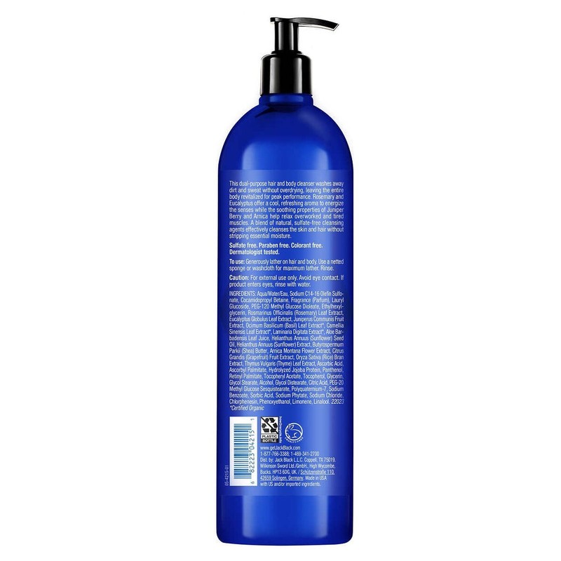 Jack Black Turbo Wash Energizing Hair & Body Cleanser Head-To-Toe Clean 11.5 OZ gallery