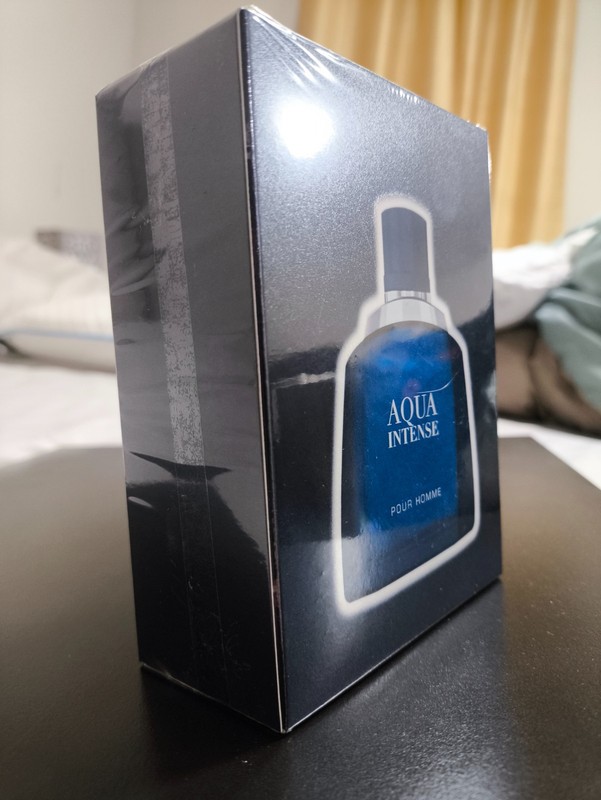 AQUA INTENSE POUR HOMME MEN'S EAU DE TOILETTE SPRAY 3.4OZ/100ML NEW SEALED BOX gallery