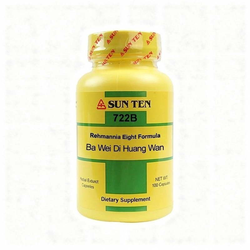 Sun Ten – Rehmannia Eight Formula – Ba Wei Di Huang wan – 722B 100 Capsules