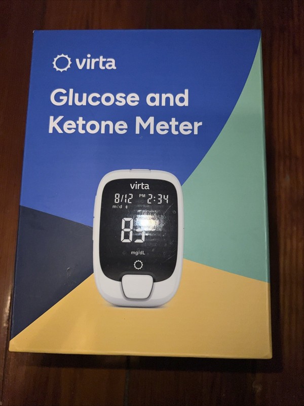 NEW Virta Glucose & Ketone Meter Kit Bluetooth Factory Sealed – Exp 11-09-2026