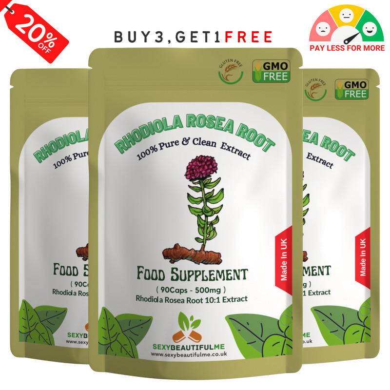 Rhodiola Rosea Capsule 5000mg-(9% Salidrosides=41mg)-Help Energy & Mental Health