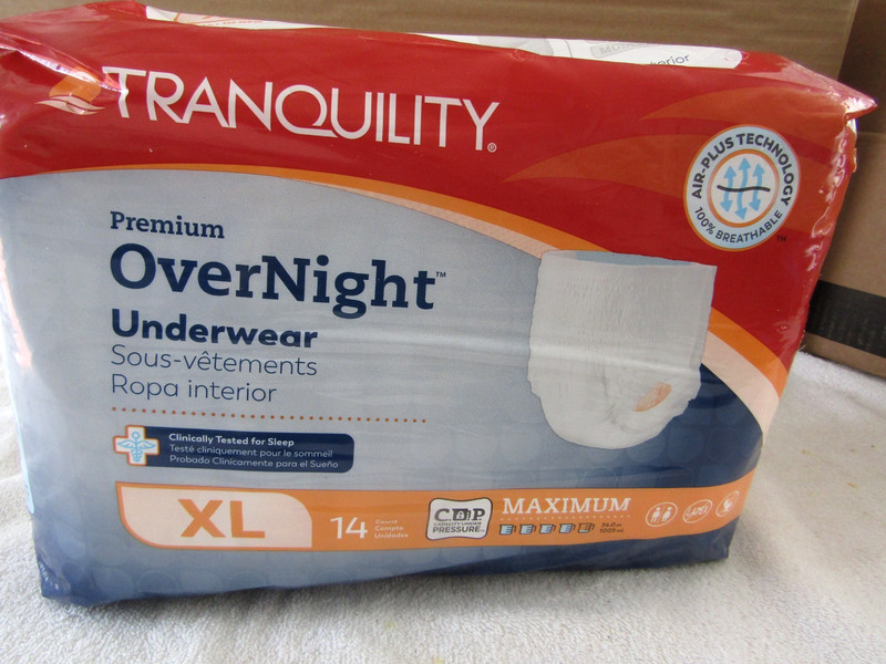 (4) PACKAGES TRANQUILITY PREMIUM DISPOSABLE UNDERWARE X-LARGE 14 Ct EACH