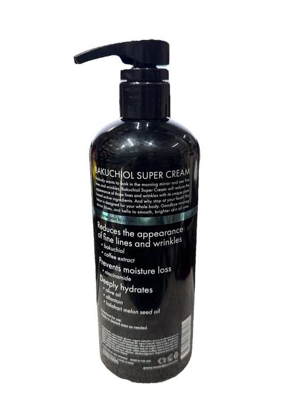 Whish Super Cream with Bakuchiol Plant Based Actives Sea Salt Vanilla 18oz New gallery