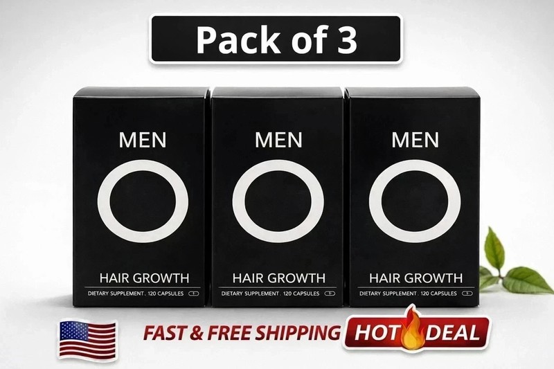 Pack Of 3 Men’s Hair Growth Total 360 Capsules Exp 2027 Ship From USA