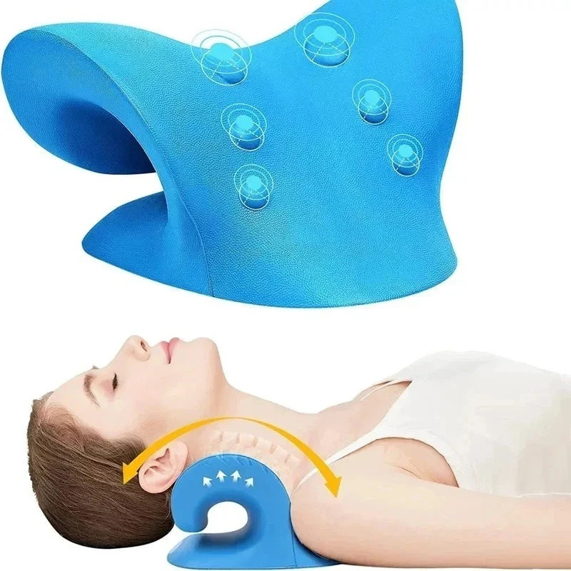Neck Shoulder Relaxer Massage Rest Pillow Neck Stretcher Cervical Spine Health