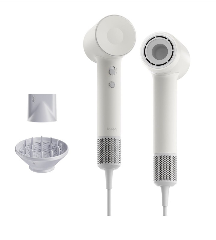 Laifen SE2 High Speed Hair dryer with Diffuser And 2 Concentrators White, 1400W