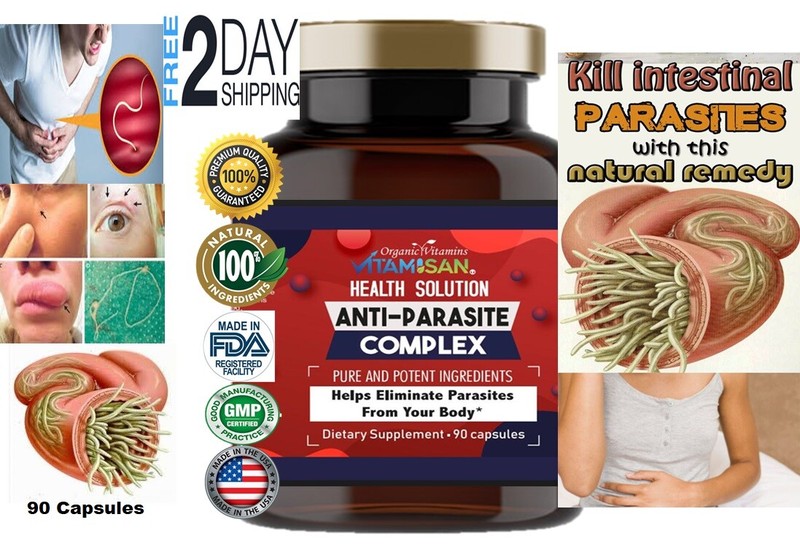Wormwood Anti Parasite Complex 1500mg support intestinal Health Supplements 90