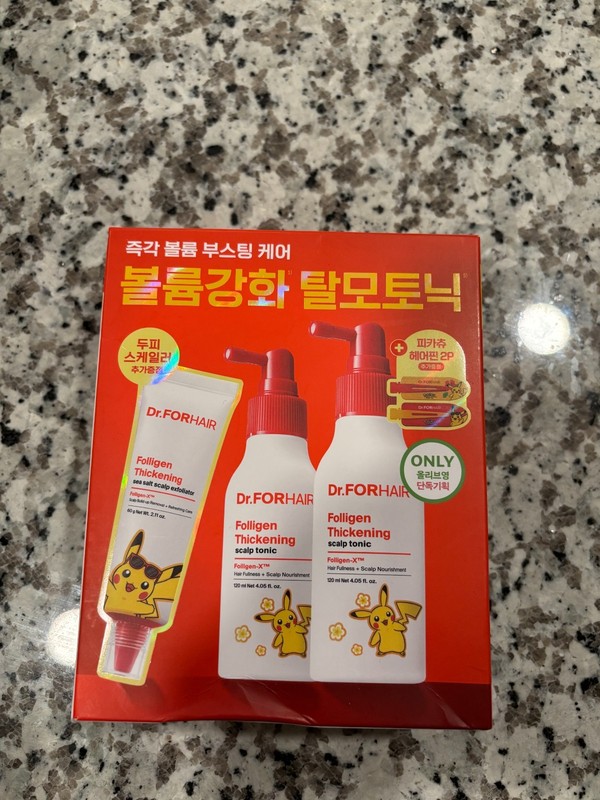 Korean Pokeman Dr. FORHAIR Folligen Thickening Scalp Tonic Refreshing Care