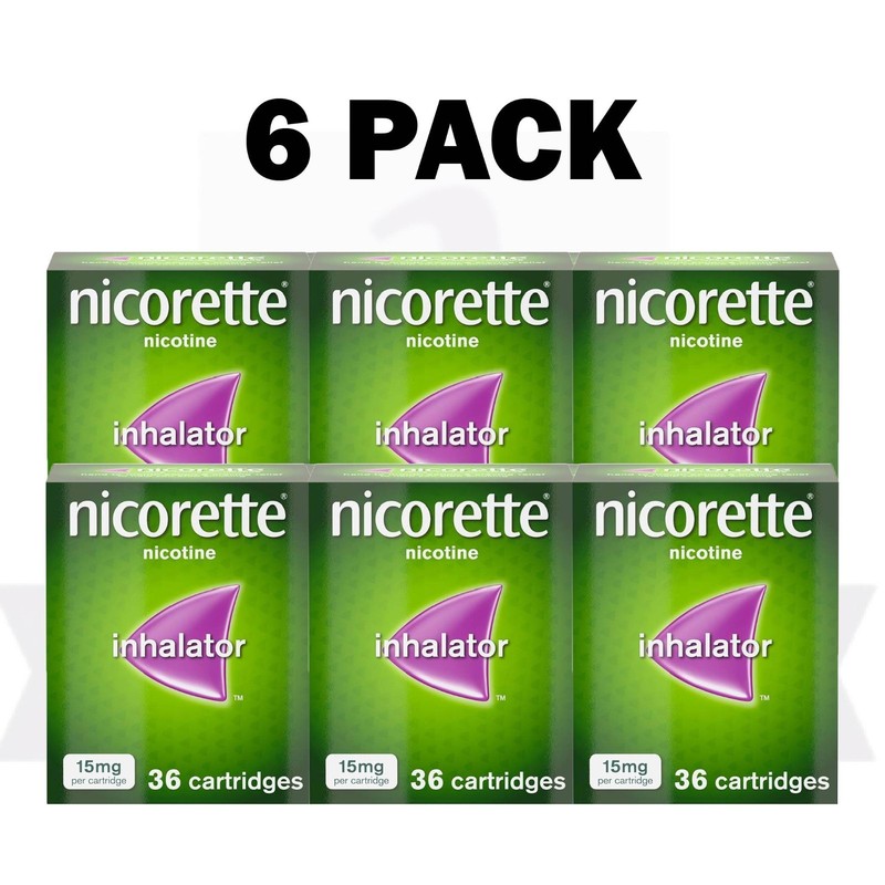 6 PACK – Inhalat0r 15MG – 36 CT