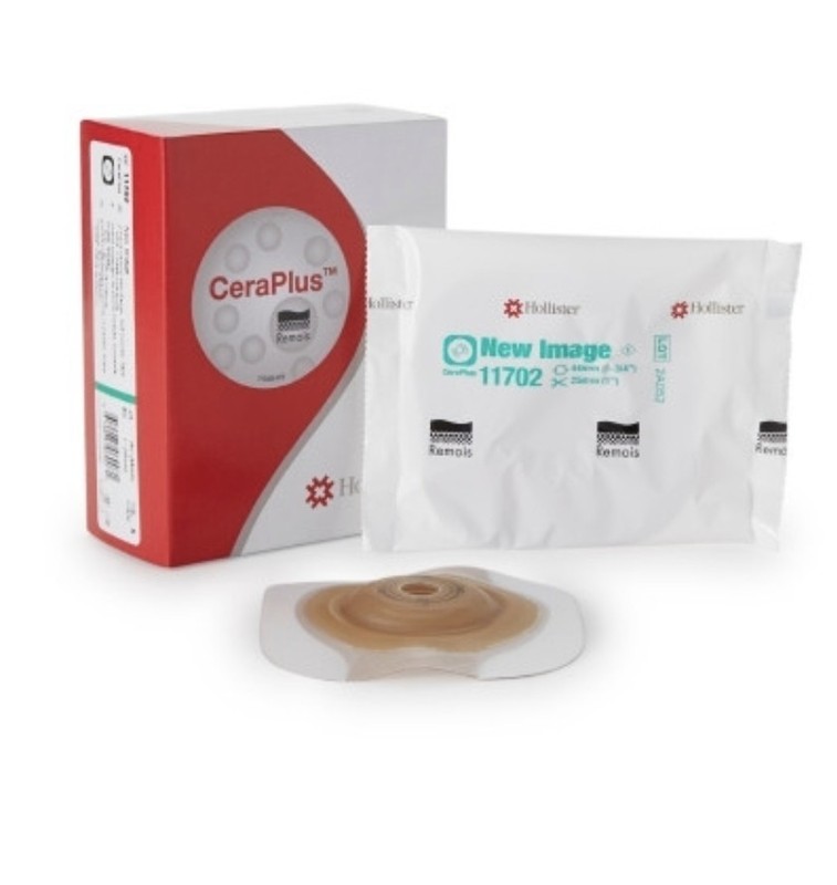 11702 Hollister CeraPlus 2-Piece Ostomy Skin Barrier 1 3/4” (44mm) 1” (25mm) New