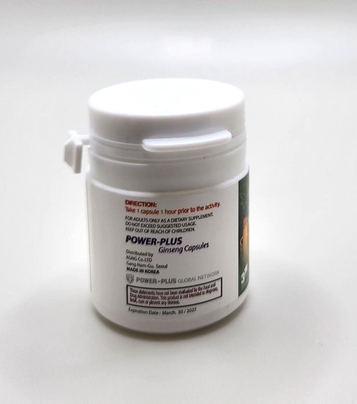 POWER-PLUS GINSENG capsules Supplement (pack of 2 bottles) Testosterone Booster gallery