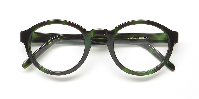 NEW ANDY WOLF 4560 GLASSES UNISEX BROWN FULL-RIM AUSTRIA 51-24-145 PLASTIC ROUND gallery