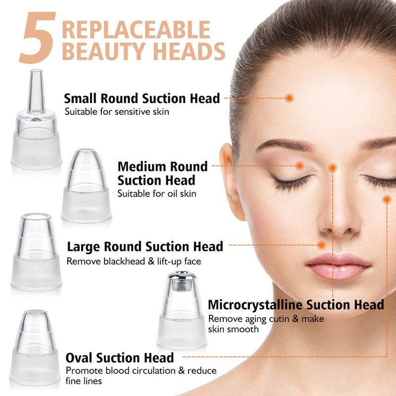 Electric Blackhead Remover Pore Nose Sucker Pimple Skin Acne Face Cleaner Vacuum gallery