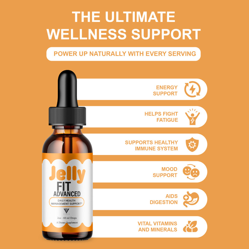 (5 Pack) Jelly Fit Weight Management Drops, JellyFit Overall Support (10oz) gallery