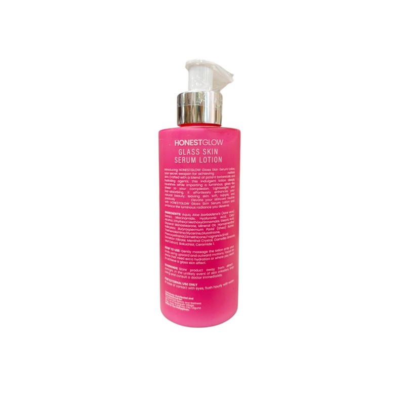 HONESTGLOW Glass Skin Serum Lotion SPF 50 PA++ 250ml Niacinamide Snail Mucin gallery