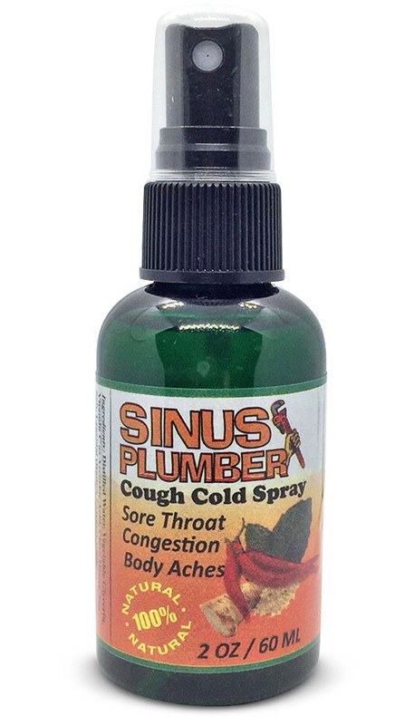 Sinus Plumber Hot Pepper Honey Cough Cold Flu Sore Throat Spray Immune Booster gallery