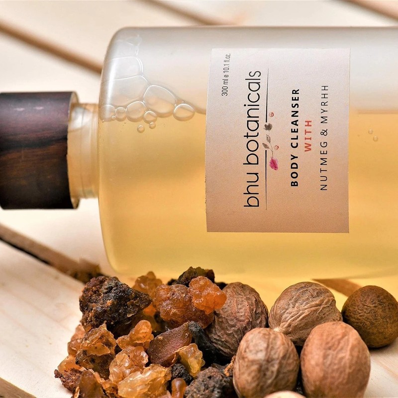 Bhu Botanicals Body Cleanser With Nutmeg, Myrhh 300ml gallery