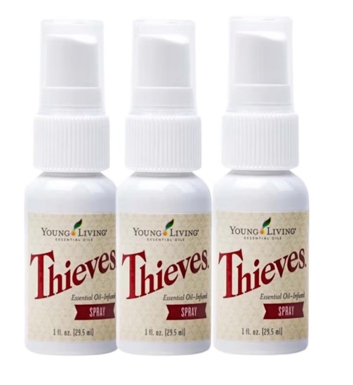 Pack of 3 Young Living Thieves Spray 1 fl oz – New – Sealed- Fast Shipping