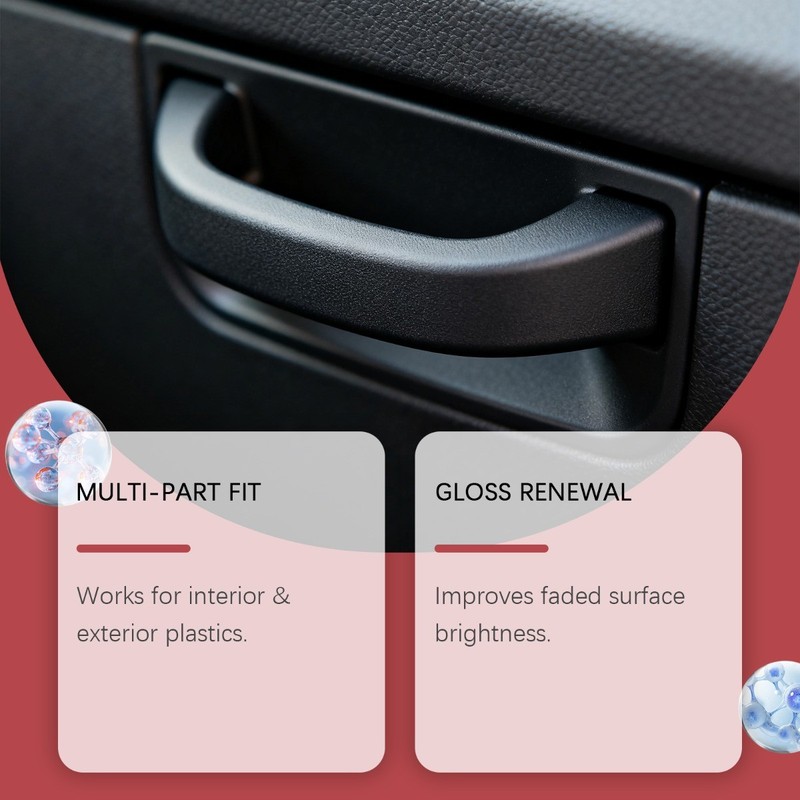 Car Plastic Restorer for Interior & Exterior Dashboard Bumper Trim Renew Shine gallery