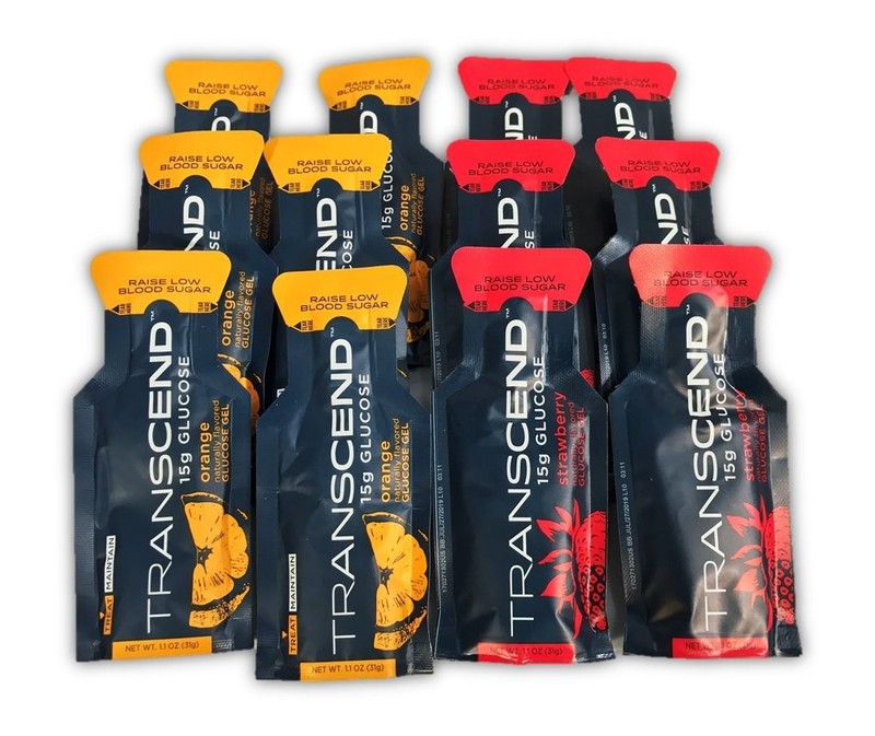 Glucose Gel 15g Orange Strawberry Assortment Pack of 12 First Aid Global