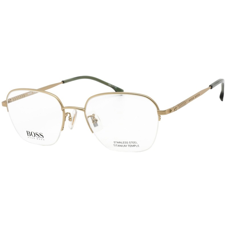 Hugo Boss Men’s Eyeglasses Clear Demo Lens Matte Gold Frame BOSS 1346/F 0AOZ 00