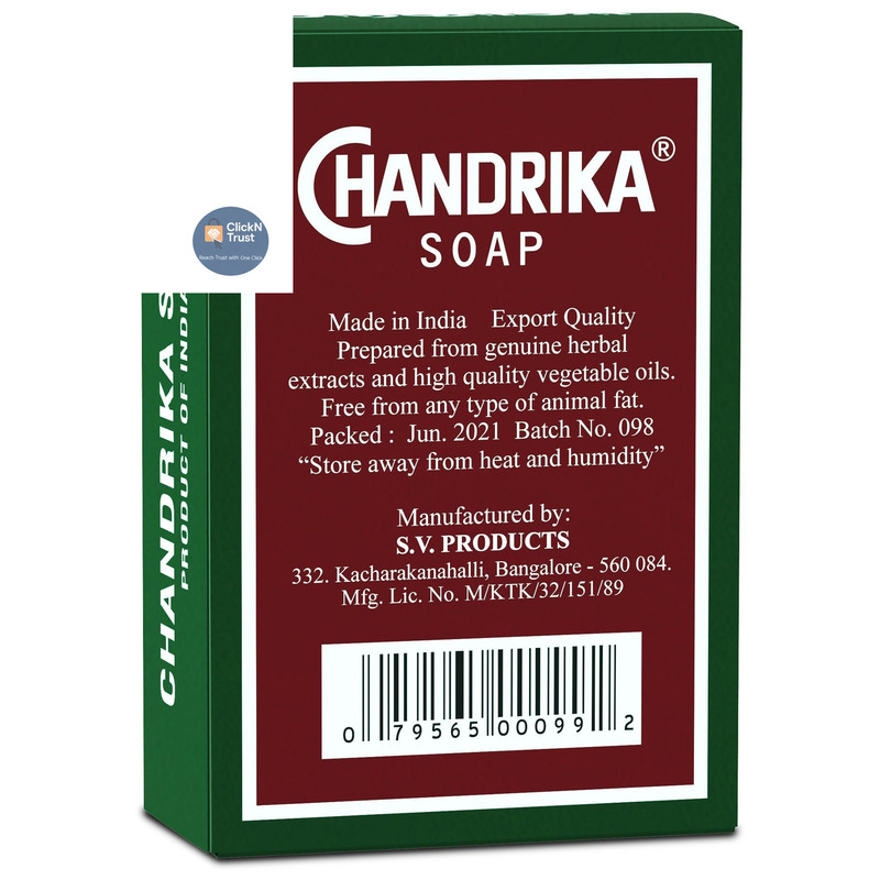 Chandrika Bath and Body Ayurvedic Bar 1 Count (Pack of 10), forest green gallery