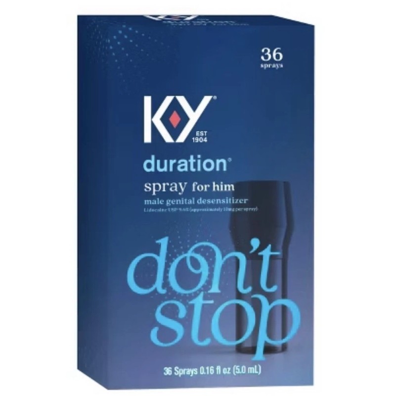 Duration Spray for Men, K-Y Male Genital Desensitizer Numbing Spray to Last Long