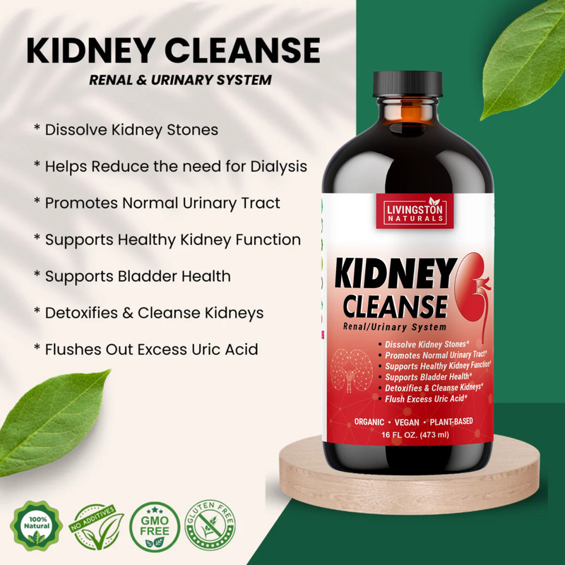 KIDNEY CLEANSE Formula By Livingston Natural Herbal Labs, Plant-Based Foods