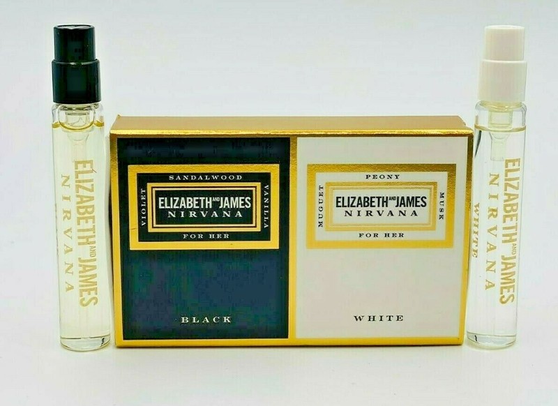 Elizabeth and James Nirvana White/Black Set Spray 2 x 0.14 oz/4 ml NIB Lot 50pcs gallery