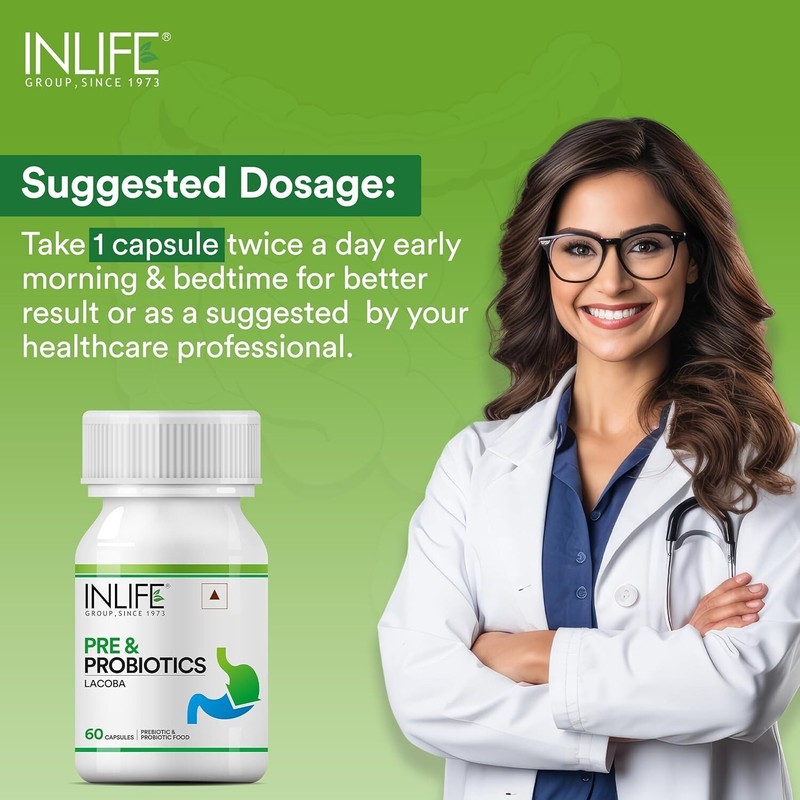 Pre-Probiotics for Digestive Health | 3-in-1 Gut Health Formula | 60 Capsules . gallery