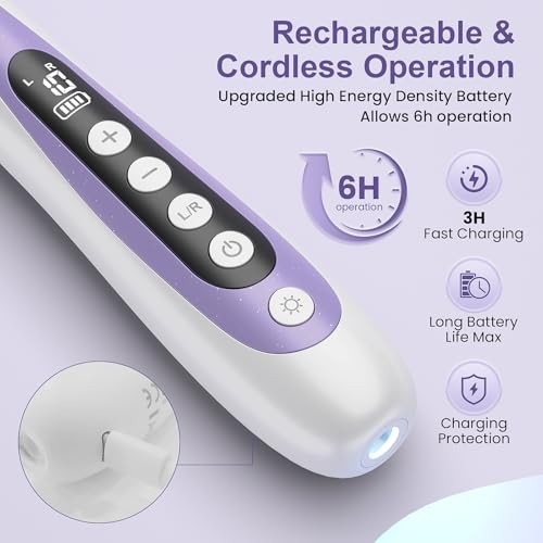 Nail Drill, Electric Nail File & 10-Speed Cordless Nail File, 10 in 1 Purple gallery