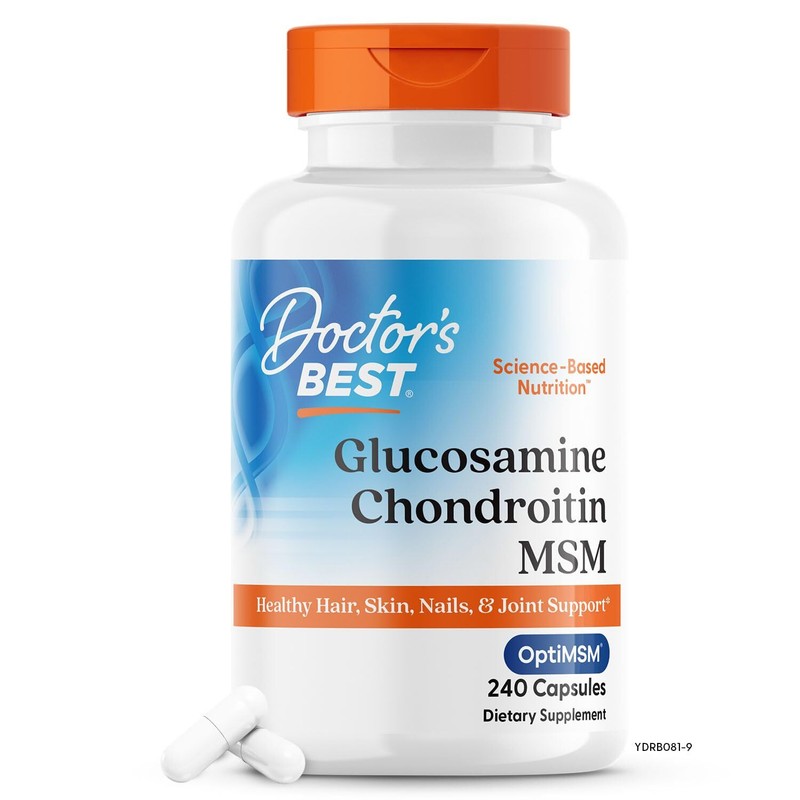 Doctor’s Best Glucosamine Chondroitin Msm Joint Support 240 Count Capsules