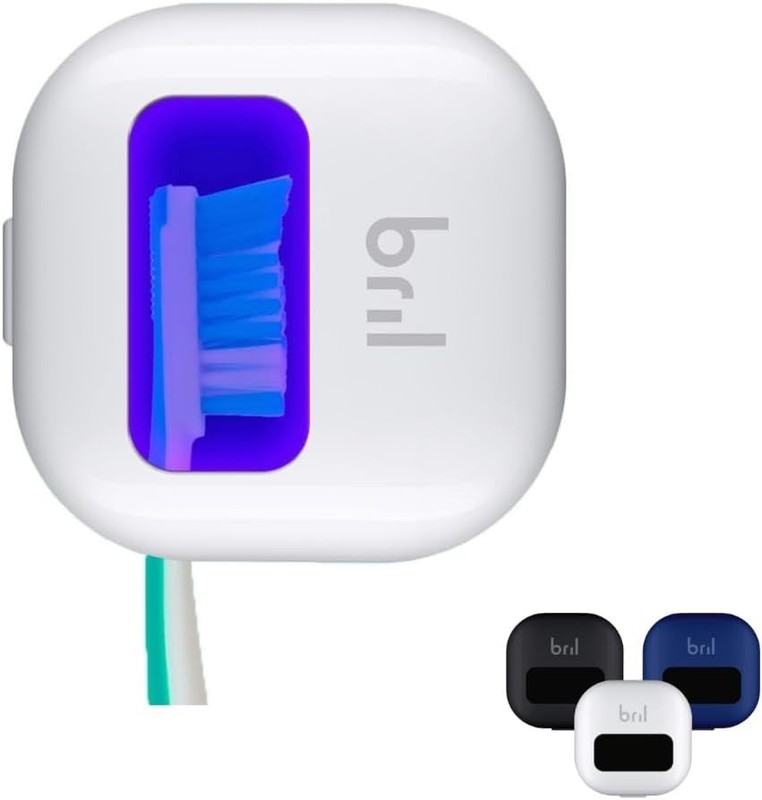 Sleek UV-C Toothbrush Sanitizer & Holder for Ultimate Cleanliness – White Design