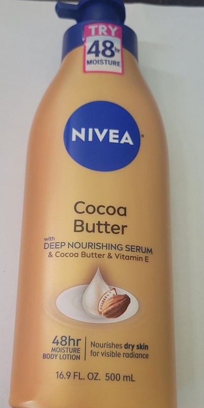NIVEA COCOA BUTTER 48 HR MOISTURE BODY LOTION 16 9 oz *BRAND NEW * gallery