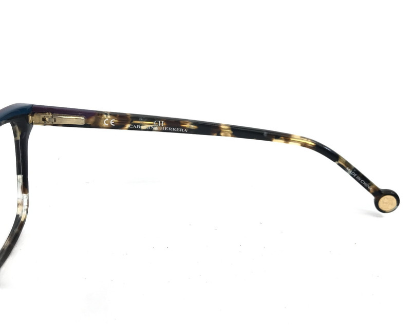 Carolina Herrera Eyeglasses Frames VHE820K COL.096X Tortoise Blue 51-16-135 gallery