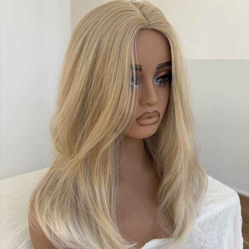Costume Wig Blended Blonde Soft Bob Straight Heat Resistant Hair Halloween