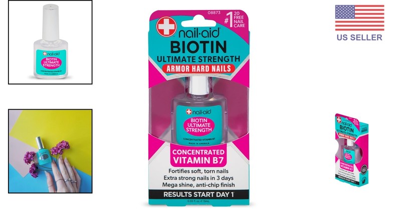 Biotin Nail Strengthening Formula - 0.55 Fl Oz Liquid, Non-Toxic & Cruelty-Free gallery