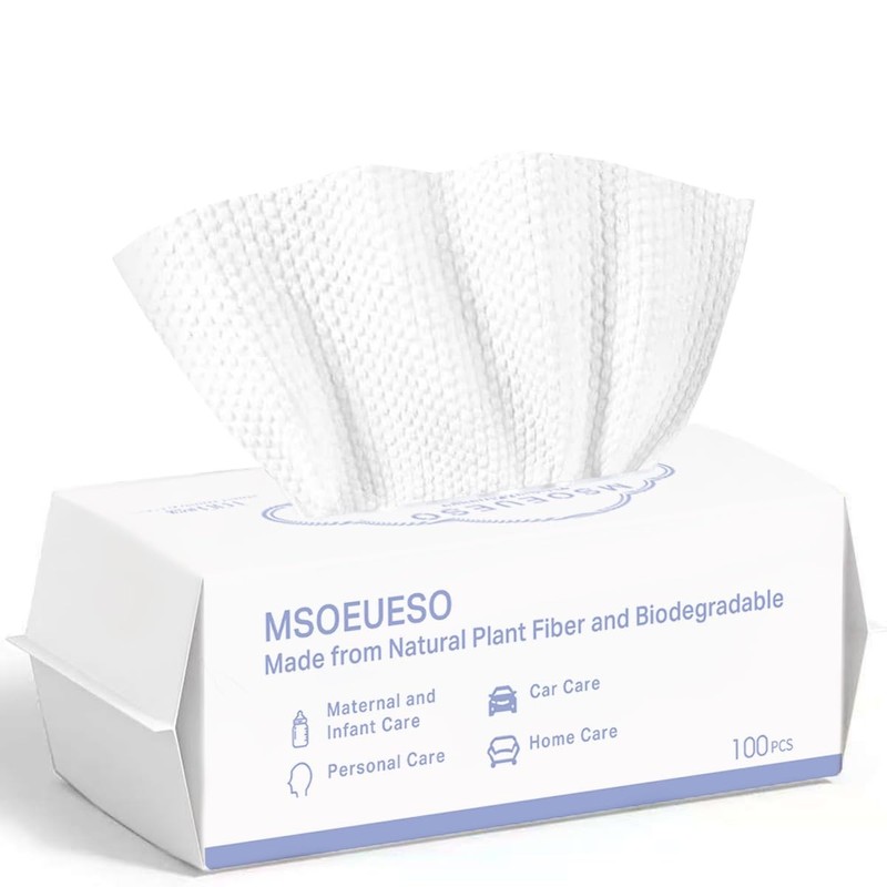 Disposable Face Towel Cotton Facial Tissues Dry Face Cloths Thick Facial Wipes