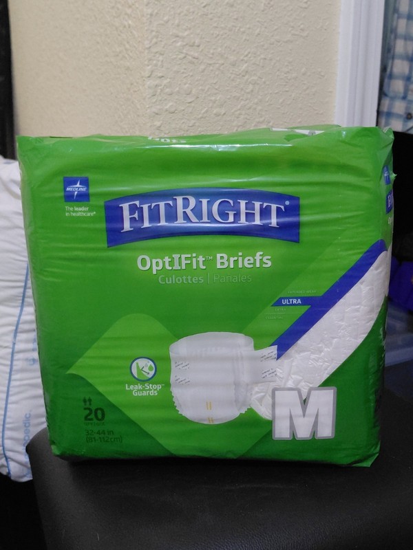 FitRight Ultra Adult Briefs Medium, Heavy Absorbency, 20 Count Pack
