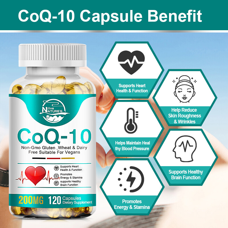 CoQ10 200mg 120 capsules NL Q10 C0q 10 Coenzyme Cardiovascular Heart Health gallery
