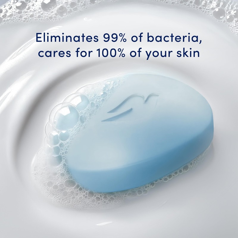 Dove Beauty Bar Soap Antibacterial Care 6 Count 3.75 Ounce (Pack of 6), White gallery