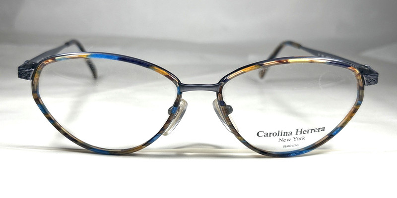 Carolina Herrera CH 2001 0003 Eyeglasses Frame Antique Blue Size: 58-14-135 gallery