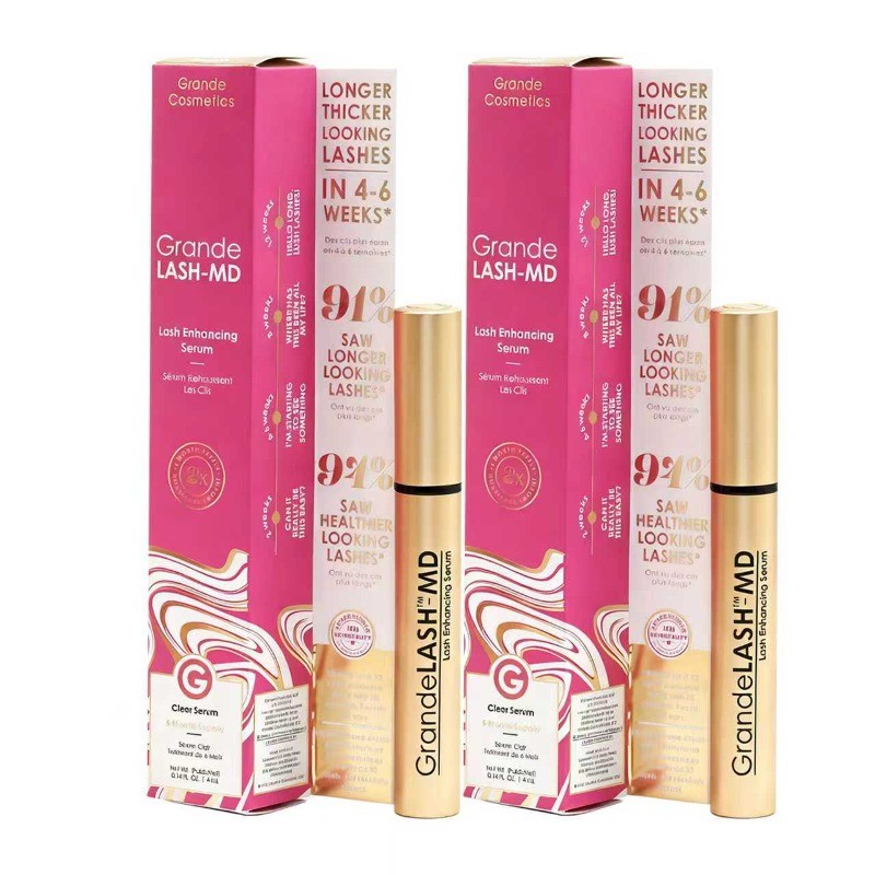 2Bottle Grande LASH-MD Lash Enhancing Serum (4ML+4ML) 12 Month Supply Sealed