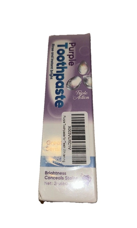 New Sealed Purple Toothpaste Teeth Whitening Expires- 07/04/2026