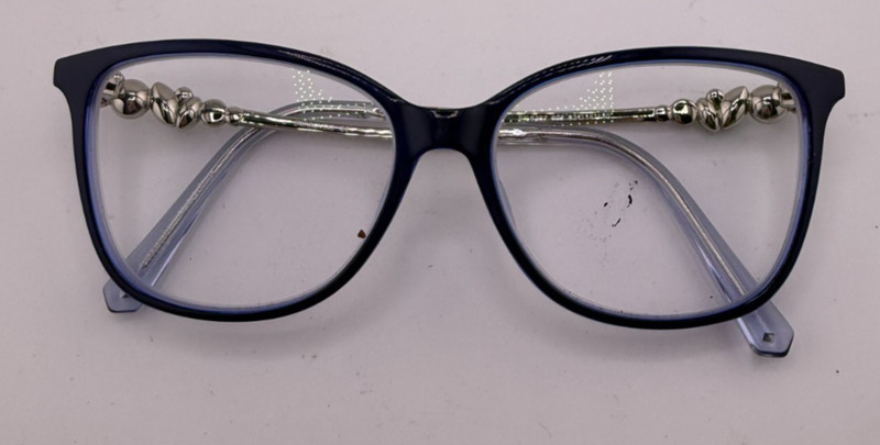 SWAROVSKI FRAMES ONLY EYEGLASSES SK5367 092 BLUE SILVER 53-14-140